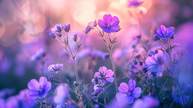 purple flowers in a field of purple flowers