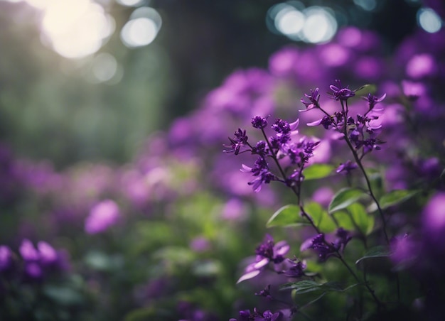 A purple flowers garden