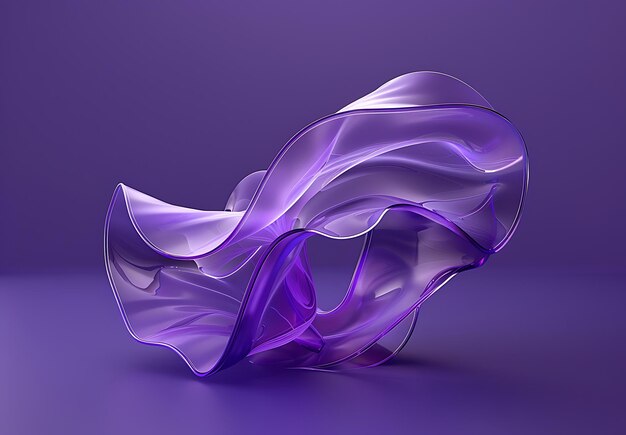 a purple glass sculpture of a purple glass