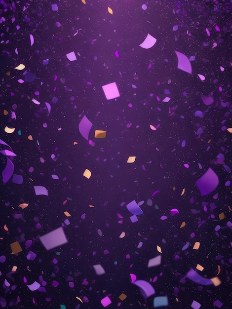 Purple glitter confetti abstract background