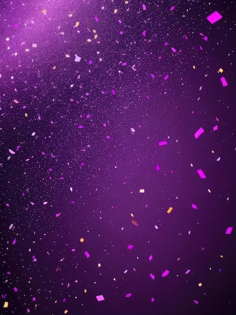 Purple glitter confetti abstract background