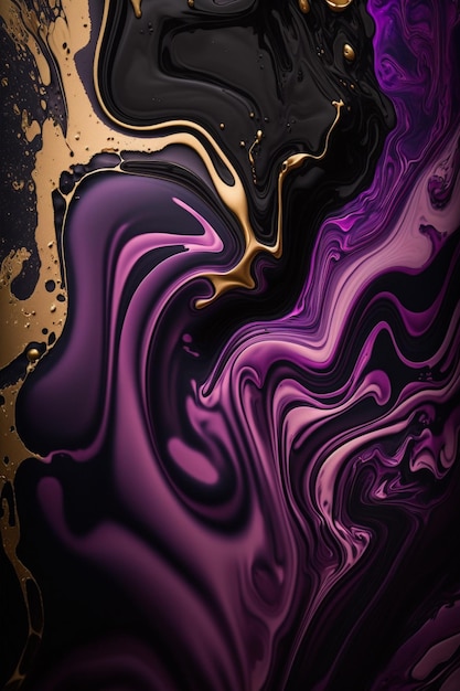 A purple and gold wallpaper that says'black and gold '