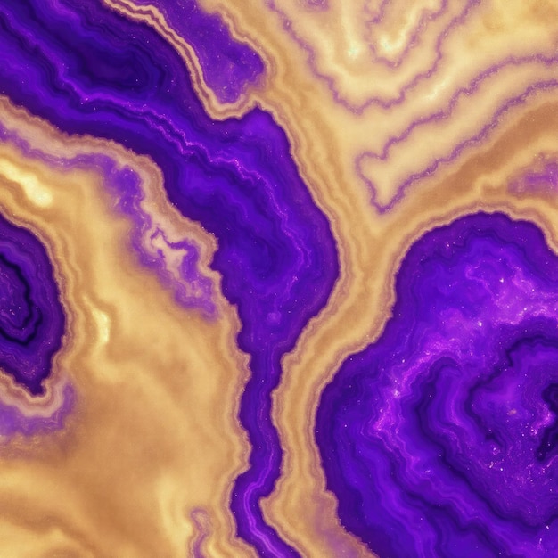 Purple and golden Glitter Agate texture background