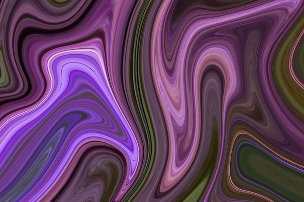 A purple and green abstract background with a swirly pattern.