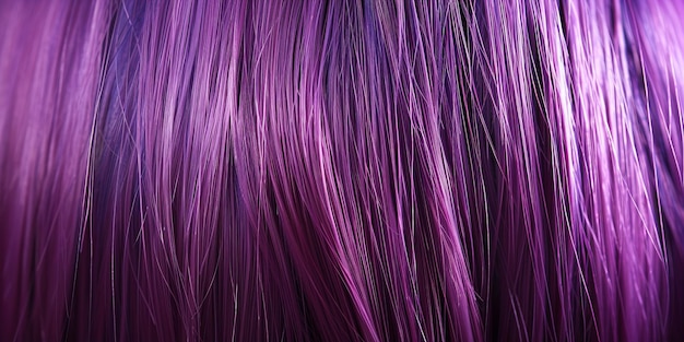 Photo purple hair texture background