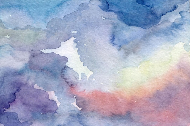 Purple handdrawn watercolor background