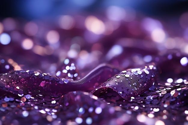 Purple holiday sparkling glitter abstract background