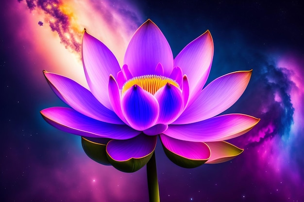 A purple lotus flower with a purple background