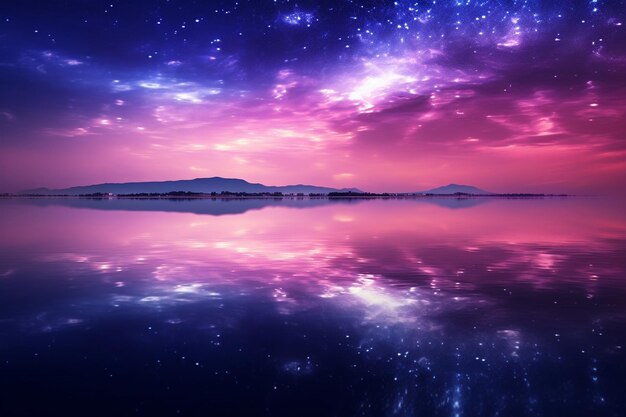 Photo purple night sky photos background