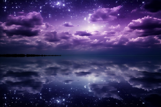 Purple Night Sky Photos background