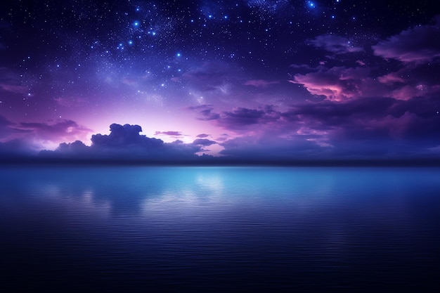 Photo purple night sky photos background