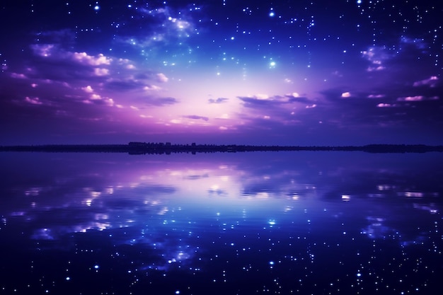 Photo purple night sky photos background