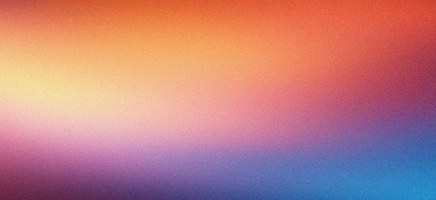 Purple orange blue pink grainy gradient background abstract poster design noise texture copy space