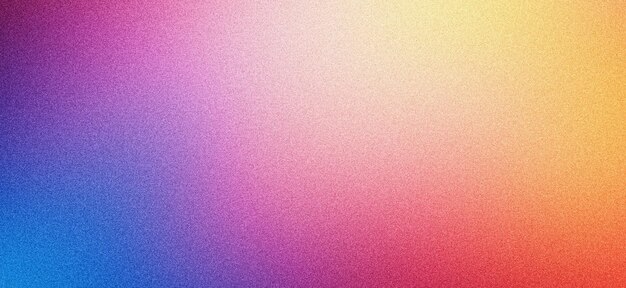 Purple orange blue pink grainy gradient background abstract poster design noise texture copy space