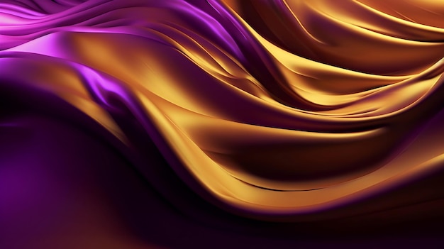 A purple and orange fabric with a purple background.