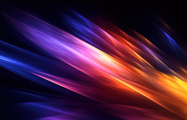 Purple and orange fire flames on a black background