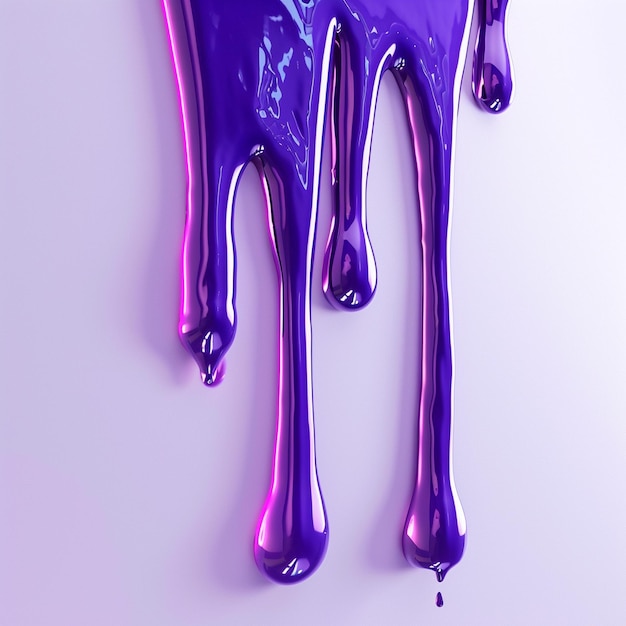 purple paint dripping from a purple bottle that saysthe word quot