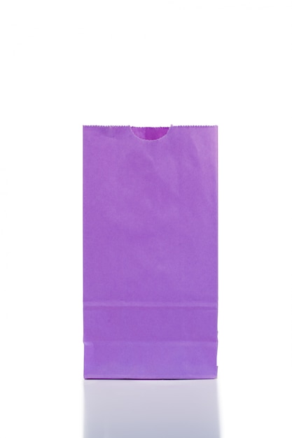 Photo purple paper bag