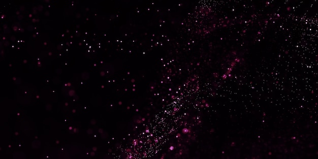 Purple particles shine glowing effect background