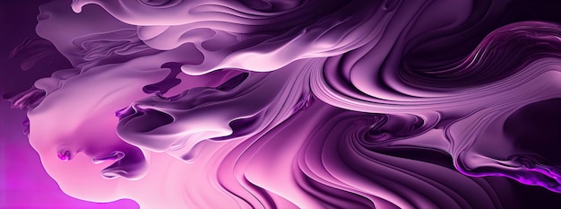 Purple pastel abstract panoramic wallpaper