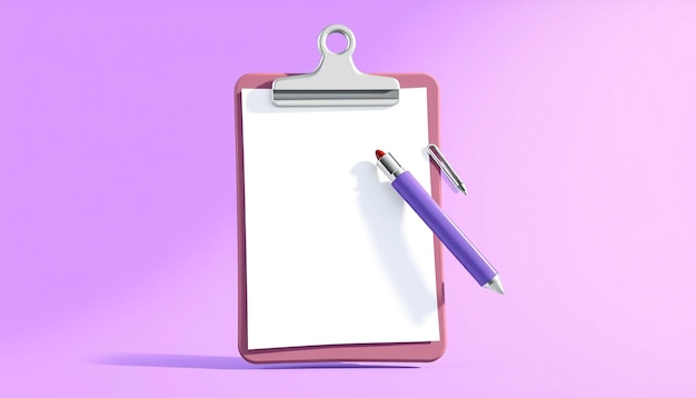 Photo a purple pen is next to a pen and a purple background