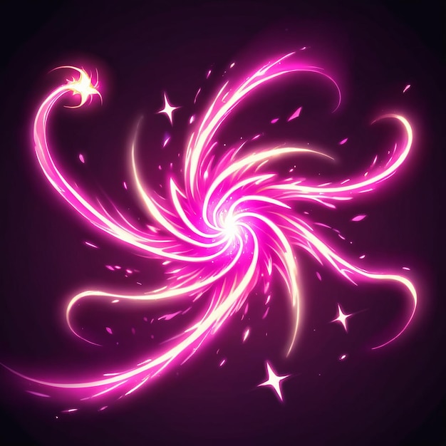 a purple and pink abstract design with a purple background