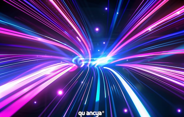 a purple and pink background with a purple and blue and pink lines