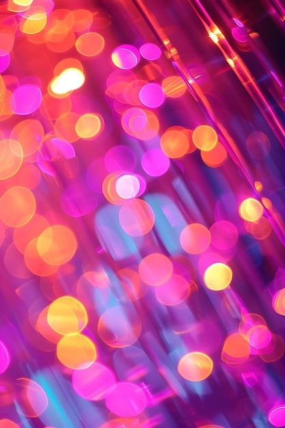 a purple and pink background with a purple and orange colored light