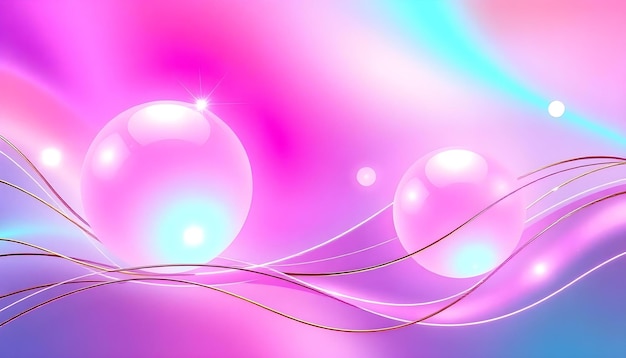 a purple and pink image of bubbles with a purple background