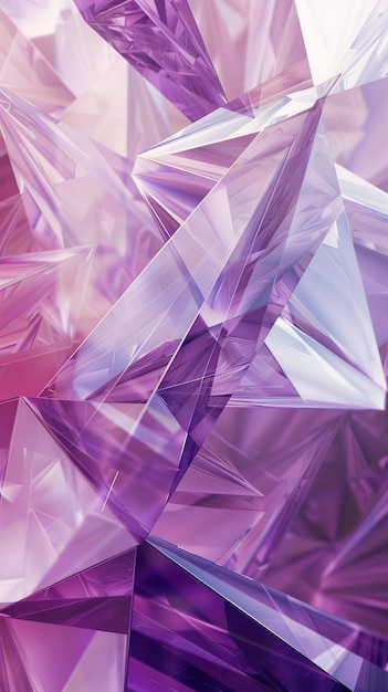 A purple and pink image with a lot of triangles