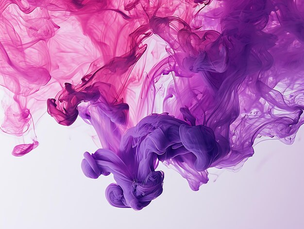 Purple and pink ink in water Abstract background for design