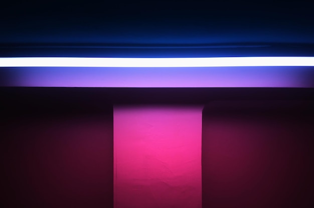 Purple and pink neon futuristic lamp background