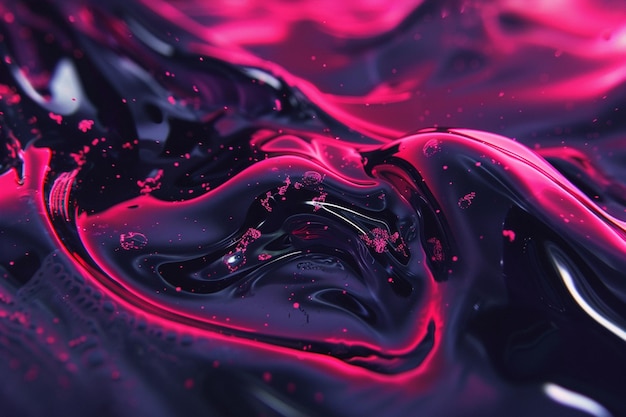 Photo a purple and pink painting of a purple and pink liquid