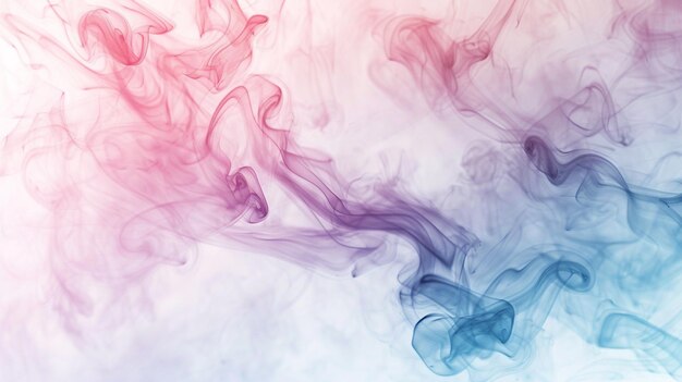 Photo a purple and pink smoke with a purple flower in the middle