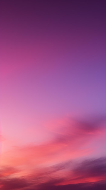 Photo a purple and pink sunset is shown in this image