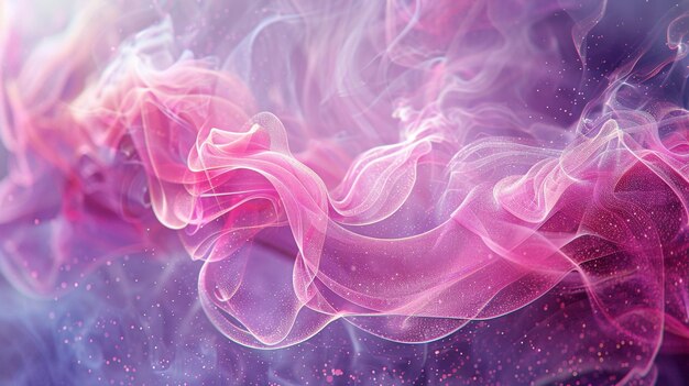 Photo purple and pink swirls are created by pink and purple ink