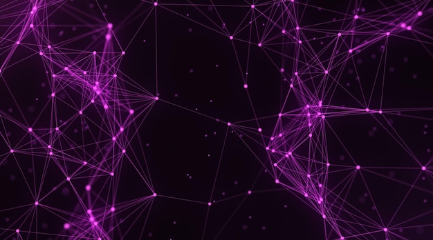 Purple plexus on a dark background