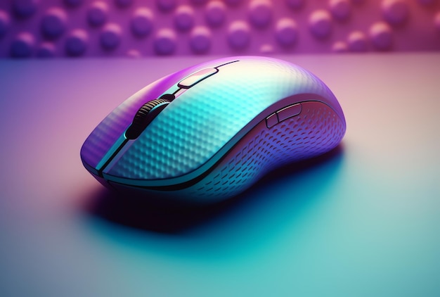 A purple and purple computer mouse with a purple background