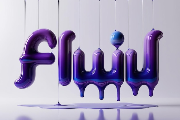 Photo a purple and purple letter f is on a white background