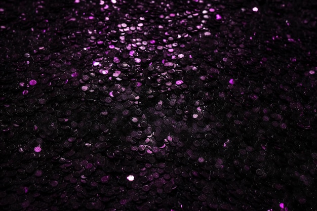 Purple sequins fabric texture close up Abstract background and texture for design