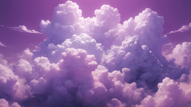 purple sky with clouds