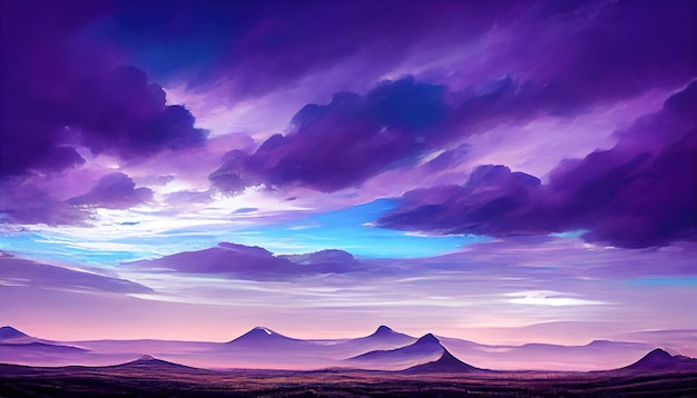 Purple sky