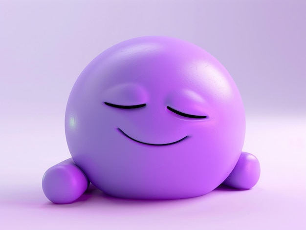 Photo purple sleeping face emoji