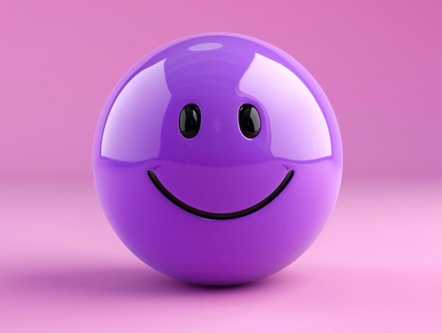 Purple smiling face emoji