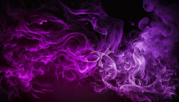 Purple smoke on a black background