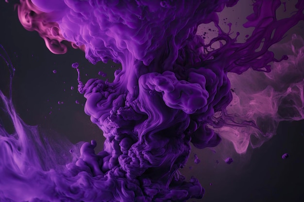 Purple smoke Generative AI