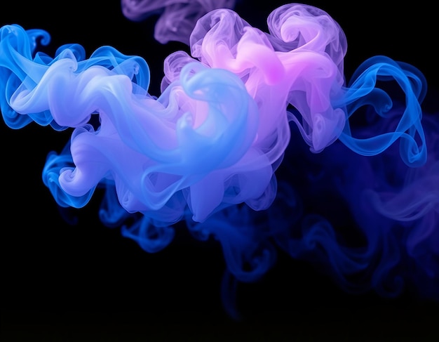 purple smoke with a blue heart on the bottom