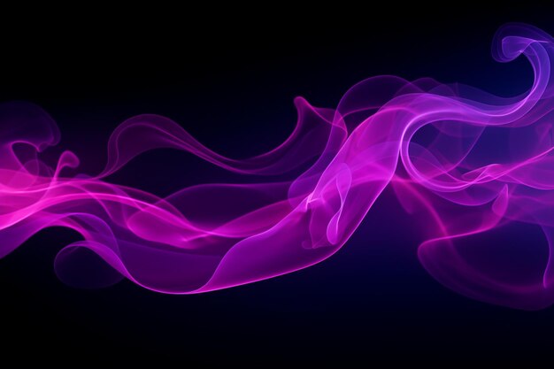 Photo purple smoke with a purple background and a purple and blue background