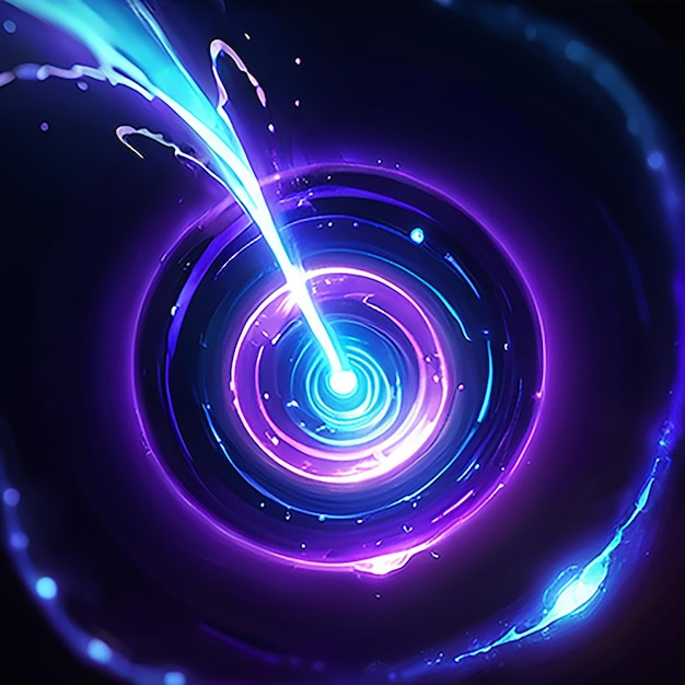 a purple spiral with a blue and purple swirl in the center