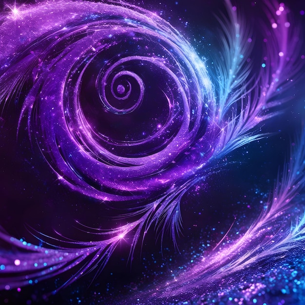 a purple spiral with a spiral design on it